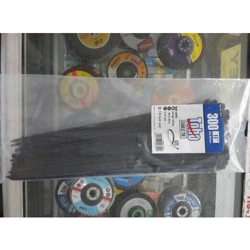 

Office & Stationery | Document Organizer | Cable Ties Black / Hitam 300 X 4.8 Mm Industrial Grade Toho | Best Seller