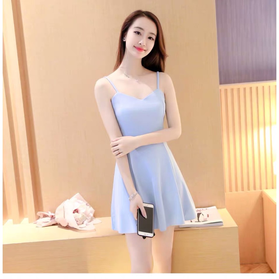 Baju Terusan Polos Cantik Elegan