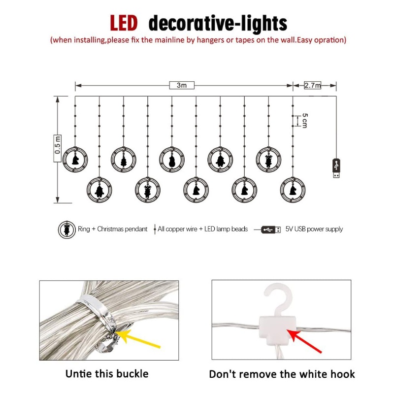 Zzz Lampu Tumblr LED Bentuk Santa Claus / Snowman / Rusa 3D Untuk Dekorasi Natal