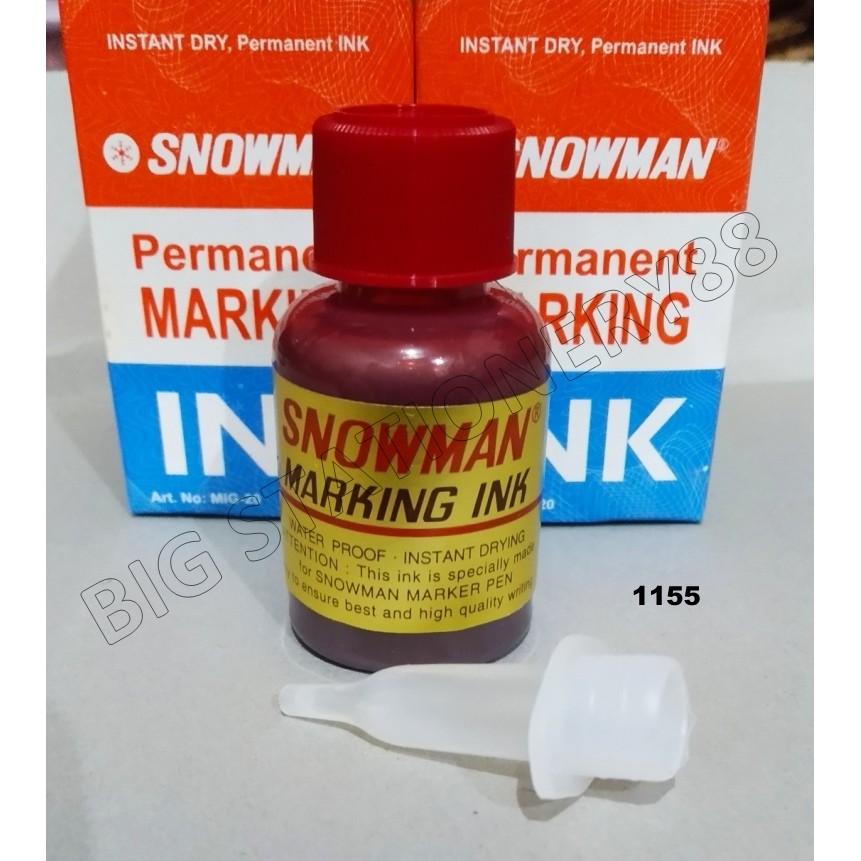 TINTA SPIDOL / INK SNOWMAN MARKER PERMANEN WARNA MERAH