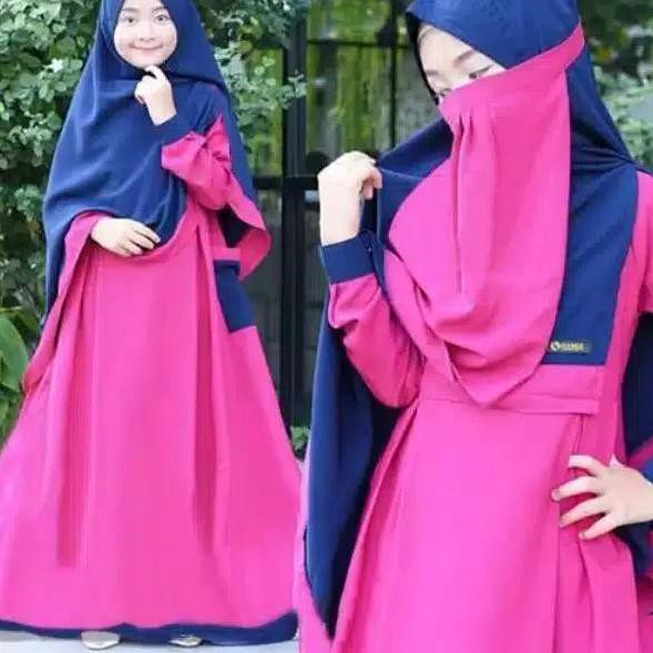 Shopee Keren Baju Gamis Syar I Usia Anak 6 11 Tahun Set Hijab Cadar Terbaru Muslim Anak Per Shopee Indonesia