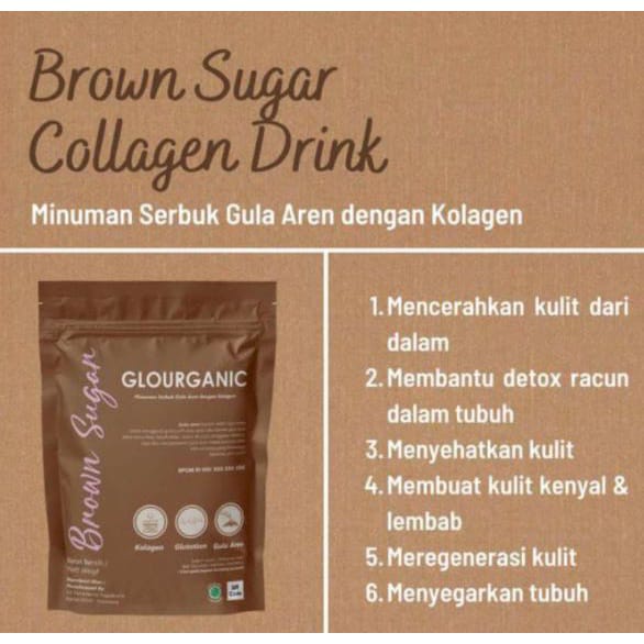 [READY STOCK] Glourganic Brown Sugar Collagen Drink Colagen Drink