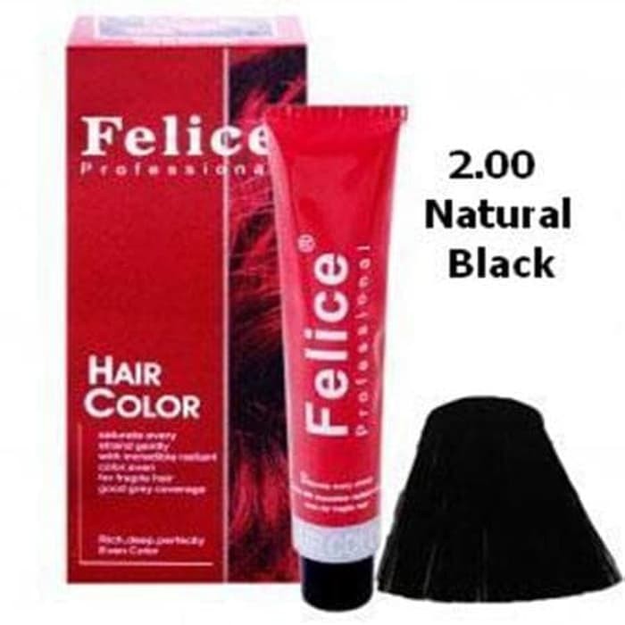 Best Item FELICE HAIR COLOR 2.00 NATURAL BLACK 60ML