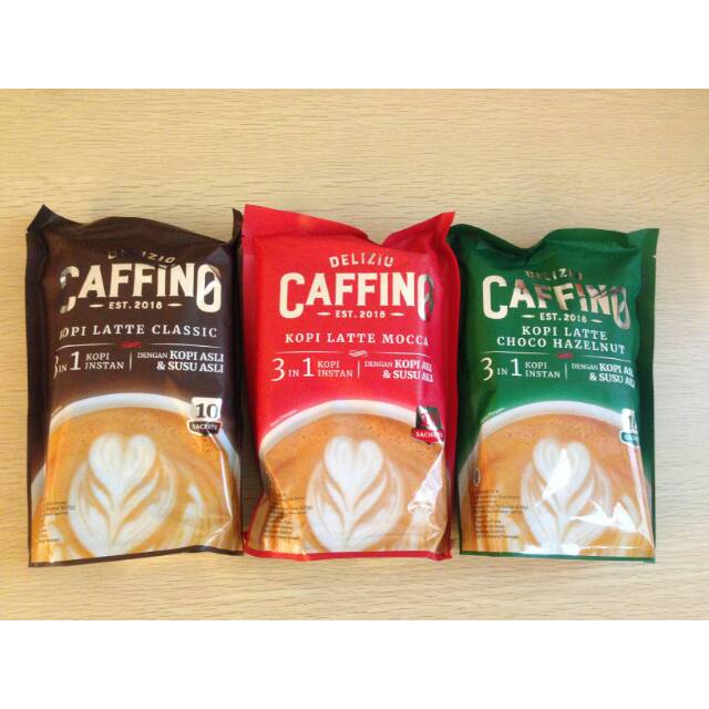 

Kopi/Kopi Latte/Kopi 3in1/ Caffino/Delizio Caffino/Kopi Baru/Kopi Murah/ Kopi pack isi 10