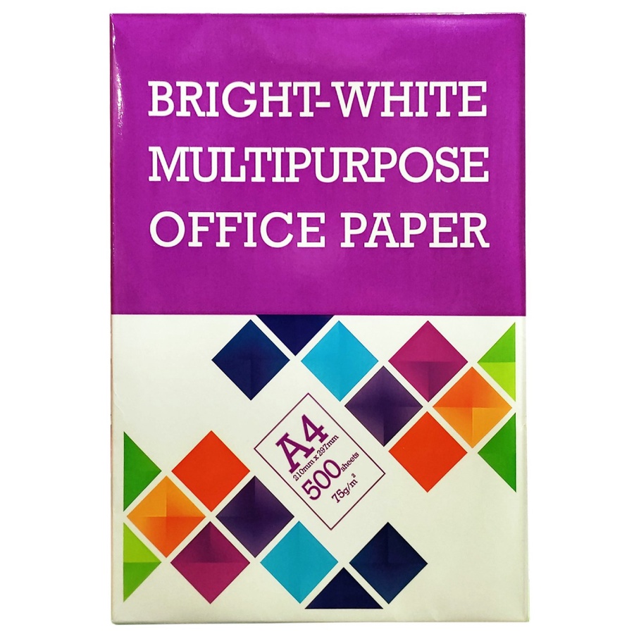 KERTAS HVS BRIGHT=WHITE MULTIPURPOSE OFFICE / BMO 75 GRAM A4