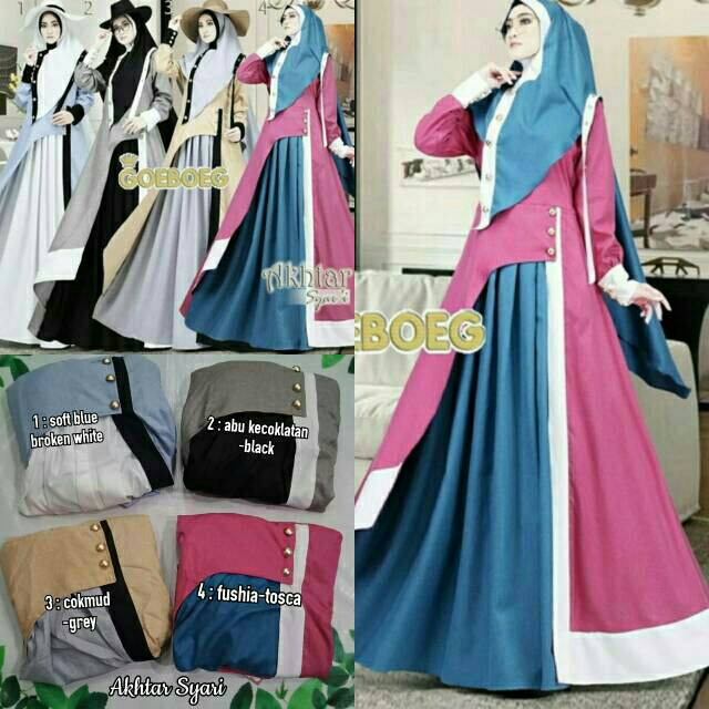 Gamis syari casual trendy AKHTAR by Goeboeg