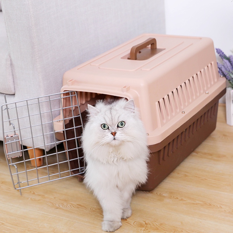 Tas Kucing Pet Cargo Kandang Anjing Kelinci Tas Travel Perlengkapan Hewan Peliharaan