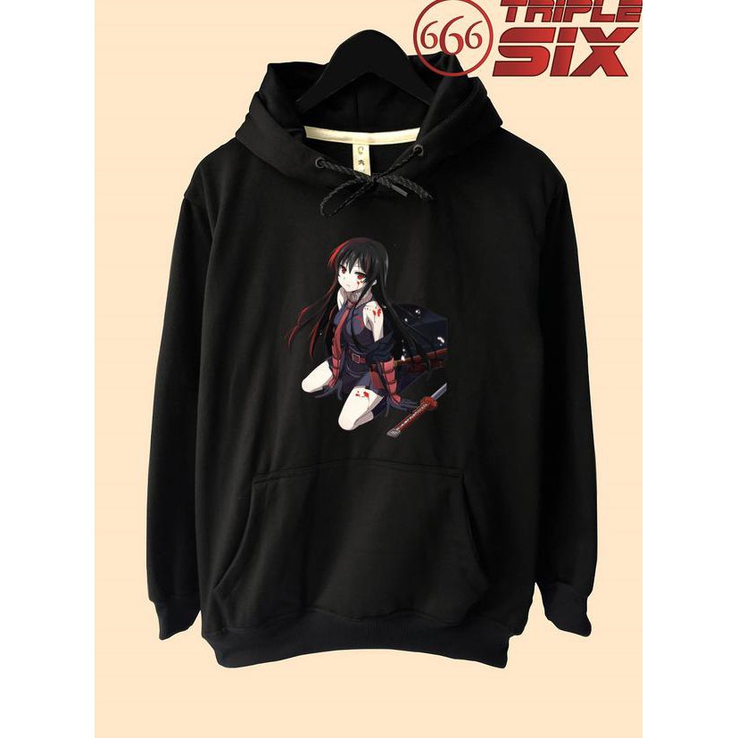 Sweater Anime Akame Ga kill Akame Jaket Distro Pria Wanita Hoodie Fleece