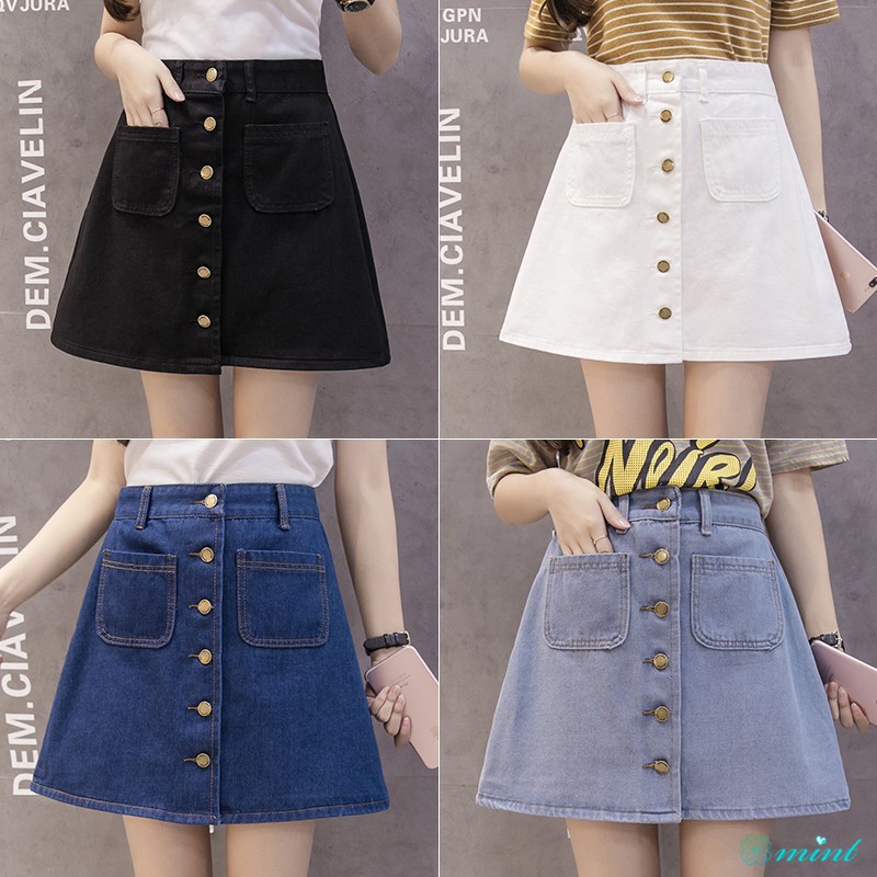  Rok  Pensil Model  A Line High Waist Kancing Depan  Bahan 