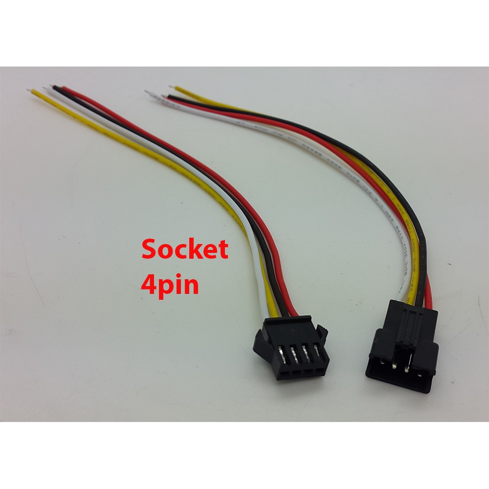 Socket kabel 4 pin ( male + female ) 15cm