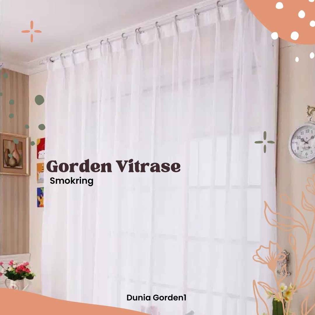 [COD] Gorden Pitrase Model Smokring / Gorden Jendela Pitrase Smokering / Gorden Vitrase / Gorden Jen