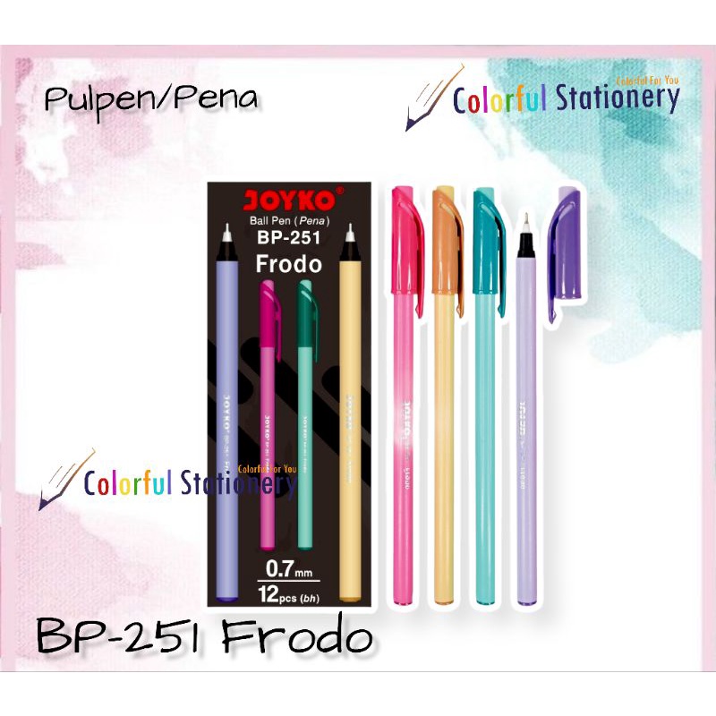 

Pulpen / Ballpoint Joyko Frodo BP-251 (12 Pcs)