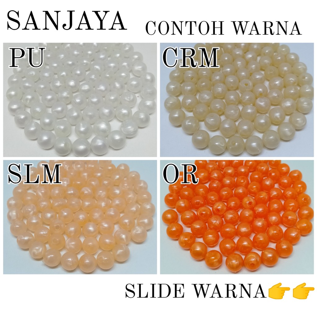 MANIK LILIN / MOTE LILIN / MANIK BULAT / MOTE BULAT / MANIK LILIN BULAT / MUTIARA LILIN BULAT 8MM