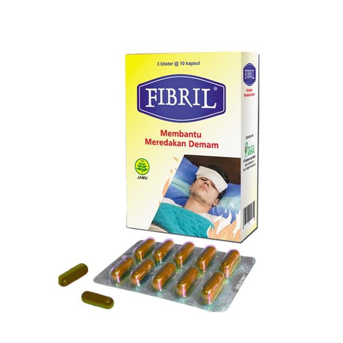 Fibril Blister @10kapsul / Kapsul Cacing / Supplemen / Meredakan Demam