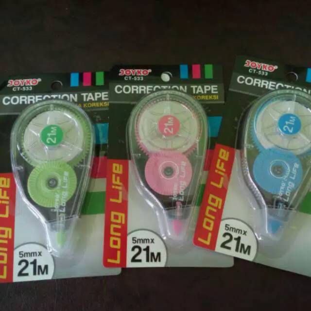 

Tip ex kertas aka Correction Tape CT-533 Joyko