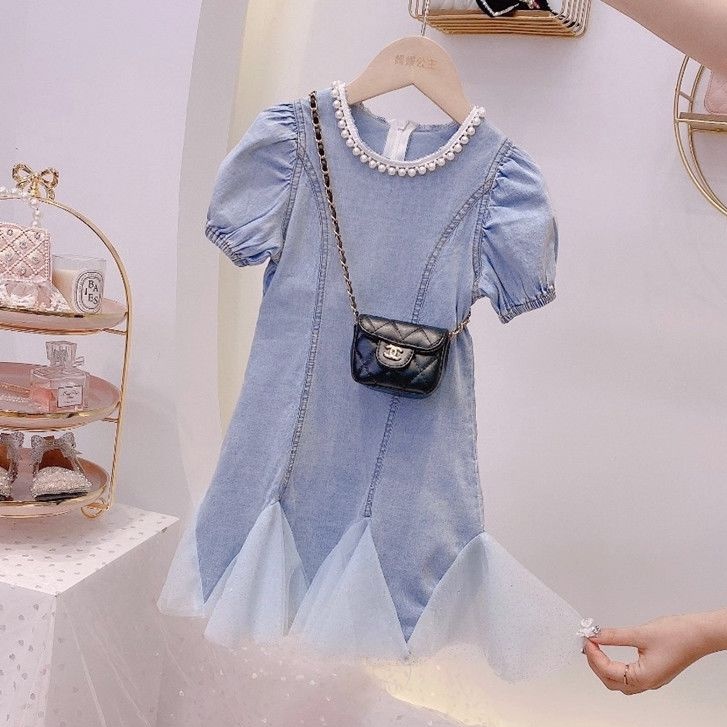 DR91-Dress Anak Perempuan Jeans Vogue