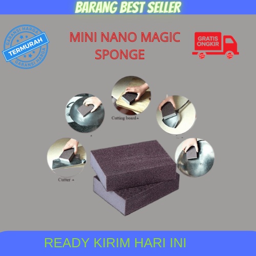 MINI NANO DIAMOND KECIL LUCU RINGAN Cleaner Spons Pembersih Kerak