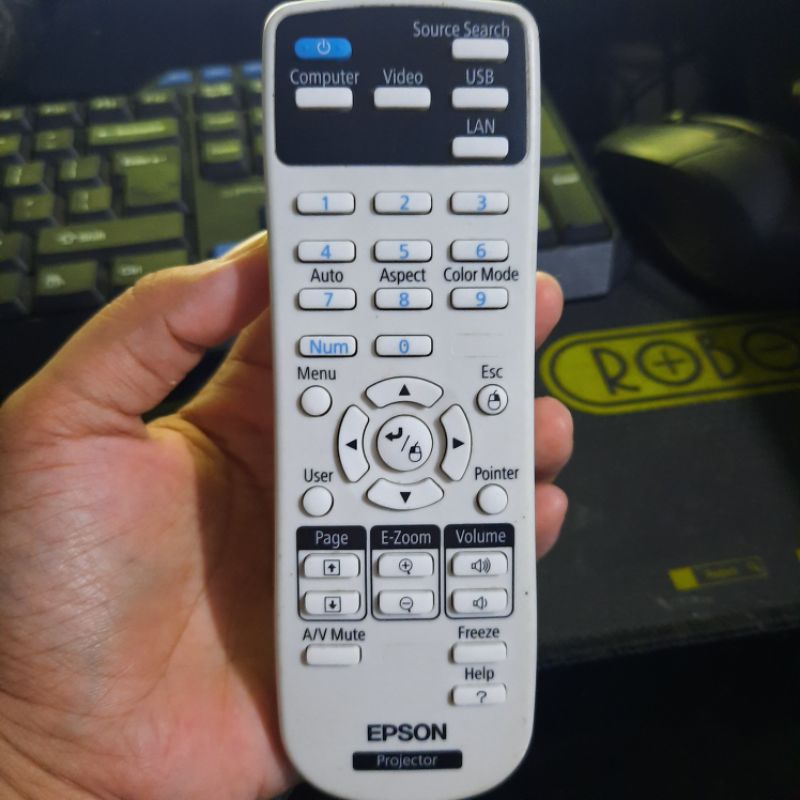 REMOTE REMOT PROYEKTOR PROJECTOR EPSON 164880600 ORIGINAL ASLI