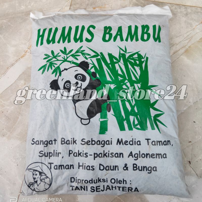 media tanam humus bambu - humus bambu 1karung - media tanam tanaman hias - humus bambu