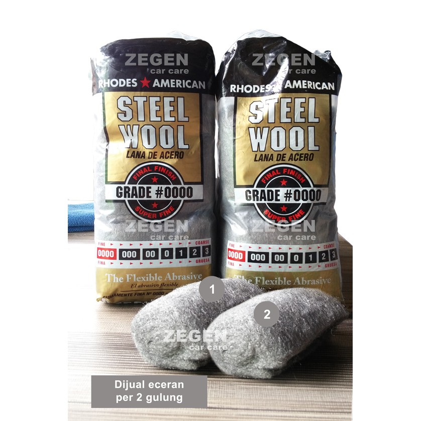 Jual Eksklusif STEEL WOOL 0000 SUPER FINE GRADE RHODES AMERICAN (ECER