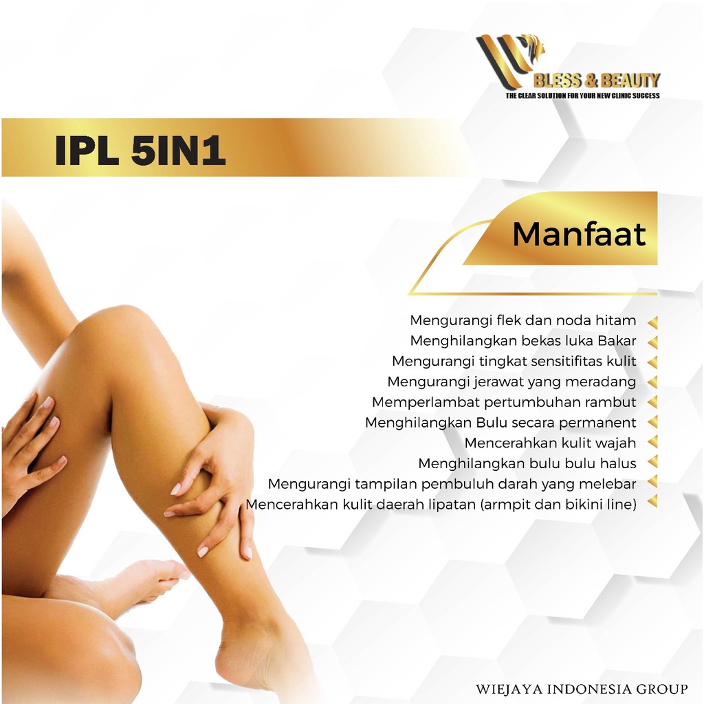 IPL Hair Removal 5in1 Alat laser hair removal penghilang bulu Ipl  Dengan 500,000 Shoot [PROMO]