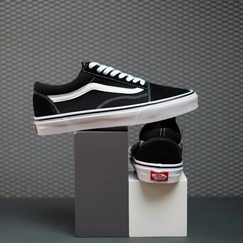 Jual Sepatu Vans Original Old Skool Classic Black White | Shopee Indonesia