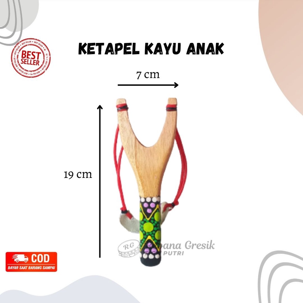 Ketapel Kayu Mainan Anak Tradisional