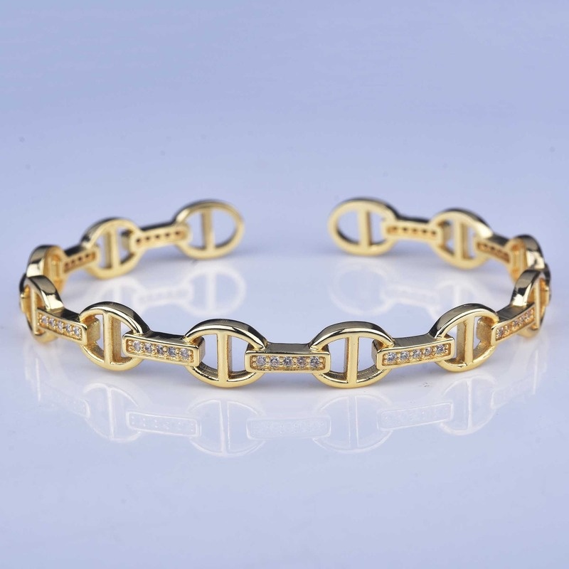 Fashion Hot Sale Diamond Pig Nose Bracelet