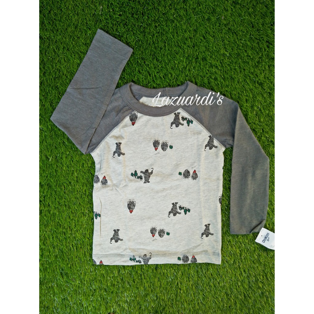 kaos anak lengan panjang oshkosh cewek cowok