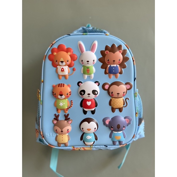 Tas animal tas ransel embos timbul tas sekolah