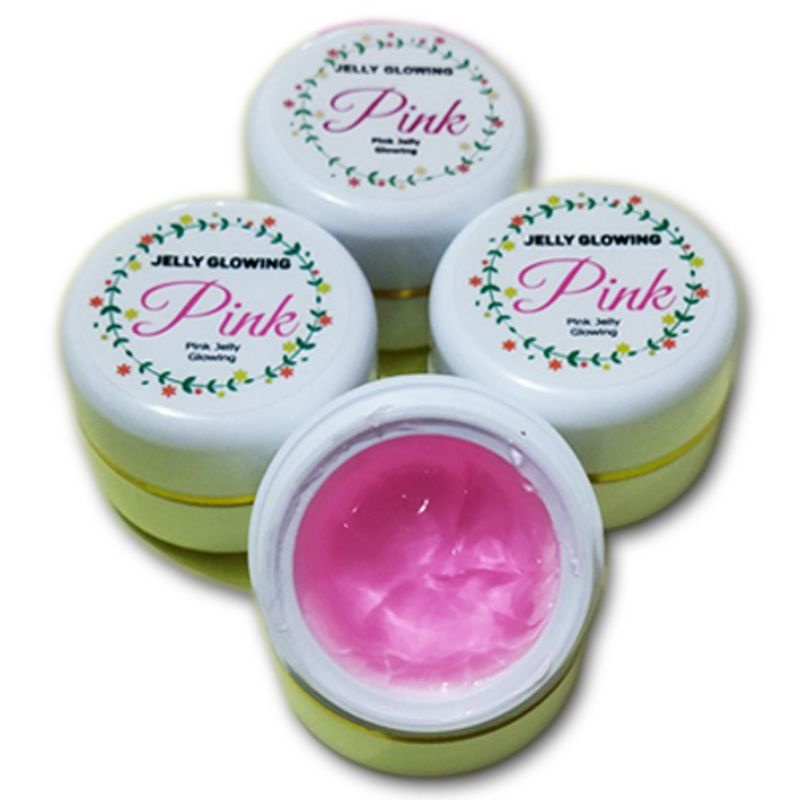 Jelly Glowing Pink Cream - Krim Pemutih Wajah - Krim Obati Jerawat, Bekas Jerawat dan Flek Hitam - Krim Wajah Glowing - Krim Mencerahkan Wajah