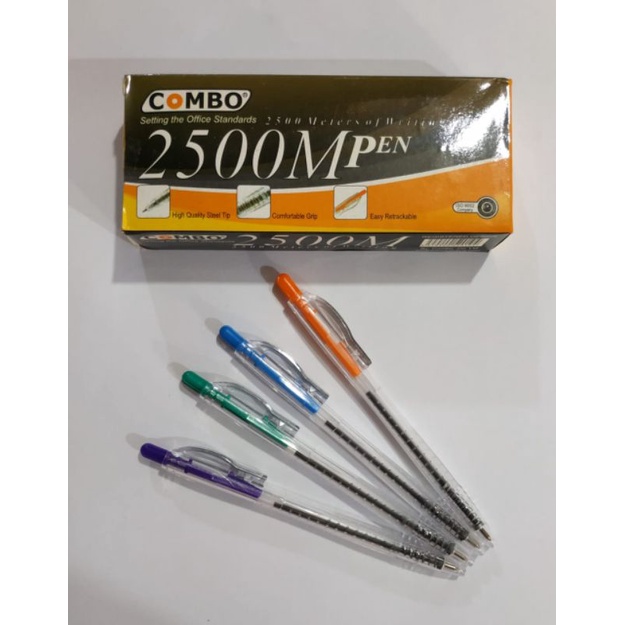 

pulpen tik tak hitam combo isi 12 ** OK