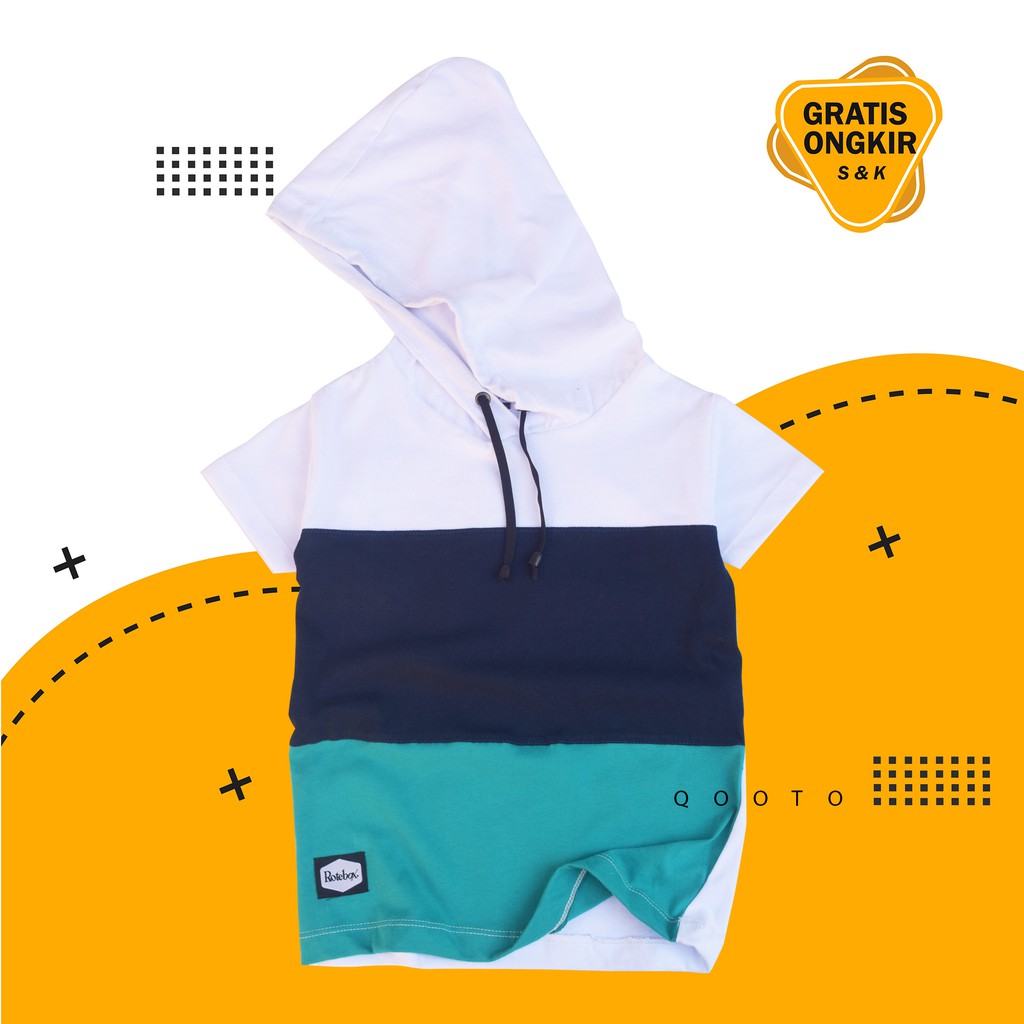 Rotebox kaos hoodie anak laki laki umur 1-12 tahun Kombinasi