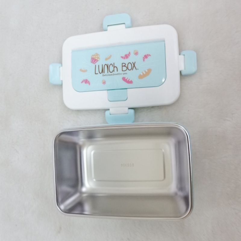 365 Kotak Makan Lunch Box / Tempat Makan Bento Stainless / Container / Lunch Box B521