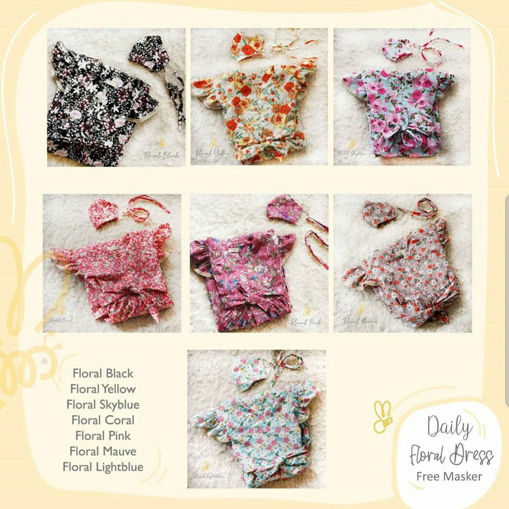 Maryama kids/gamis anak/Floral Daily dress by Oki Setiana Dewi