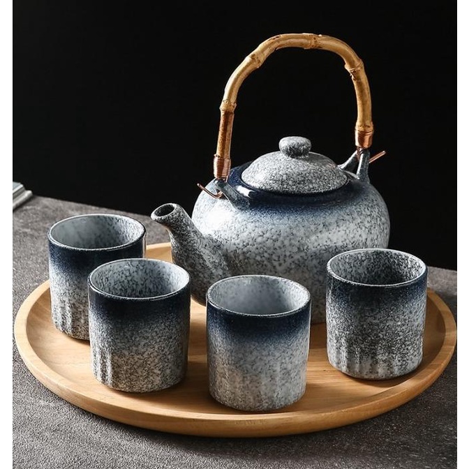 Mori Kettle Tea Pot / Teko Ketel Teh Kopi Keramik Jepang Rustic 520Ml