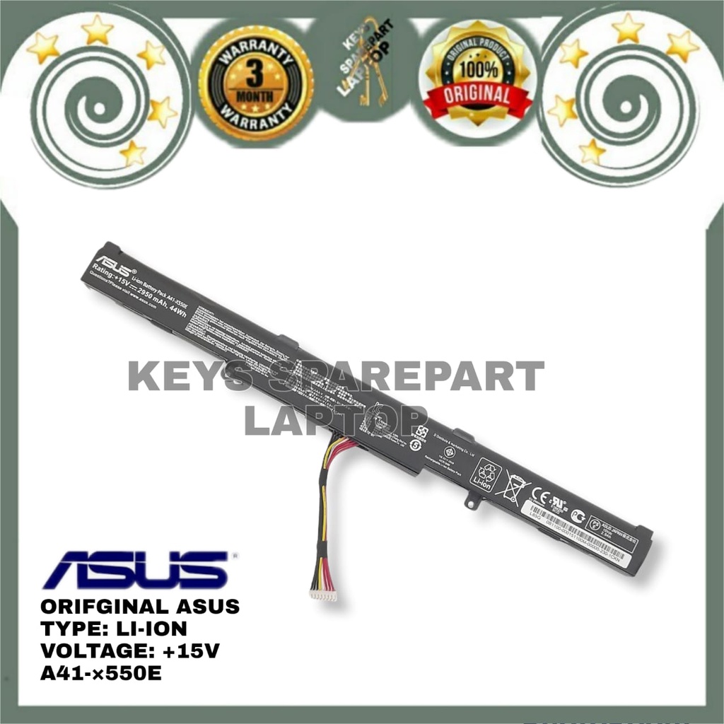 Baterai Battery Batre Laptop ASUS X450J X450JB X450JF X450JN X550E X550Z X550ZE X550D X550DP A41-X550E original