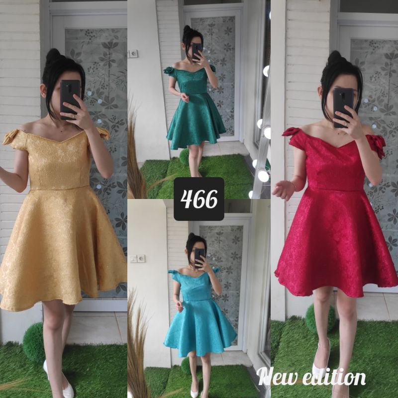 RESTOCK C466 party dress / dress pesta /gaun pesta /dress penyanyi bukat gliter SUPER QUALITY