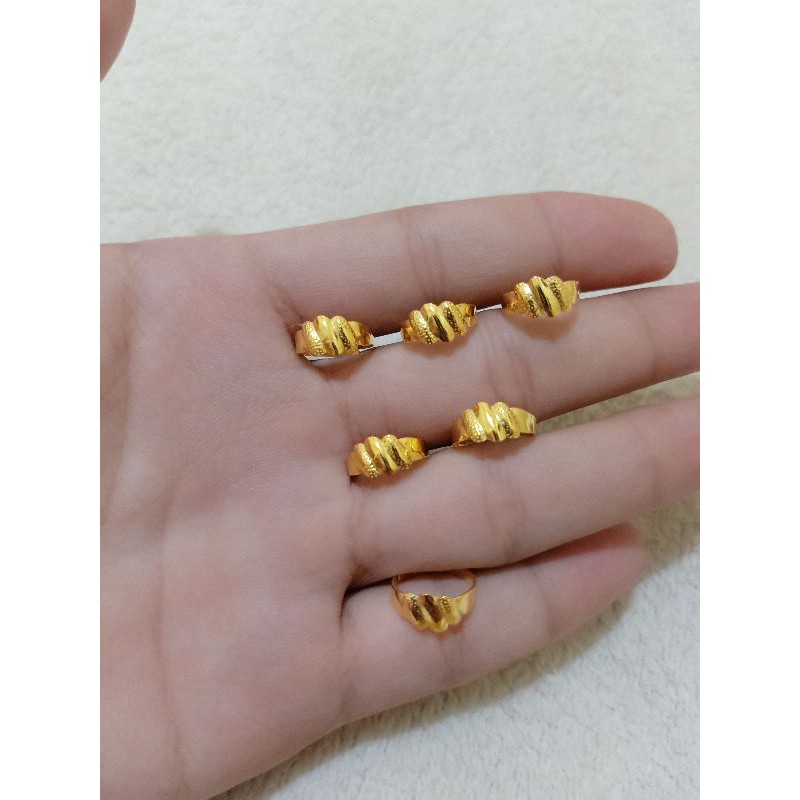 CINCIN ANAK DAN BAYI SETELAN PERAK 925 LAPIS MAS 24K