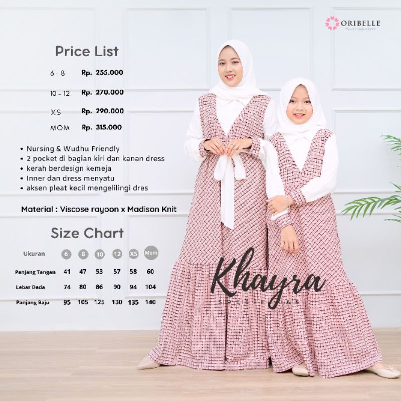 DRESS MOM &amp; KIDS © KHAYRA BY ORIBELLE