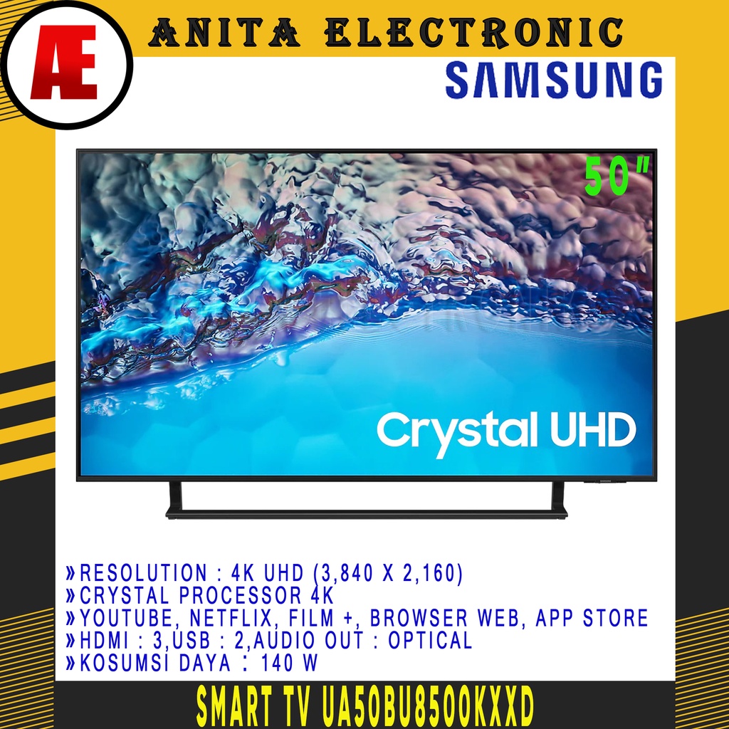 TV SAMSUNG SMART TV CRYSTAL 4K UHD 50INCH UA50BU8500KXXD