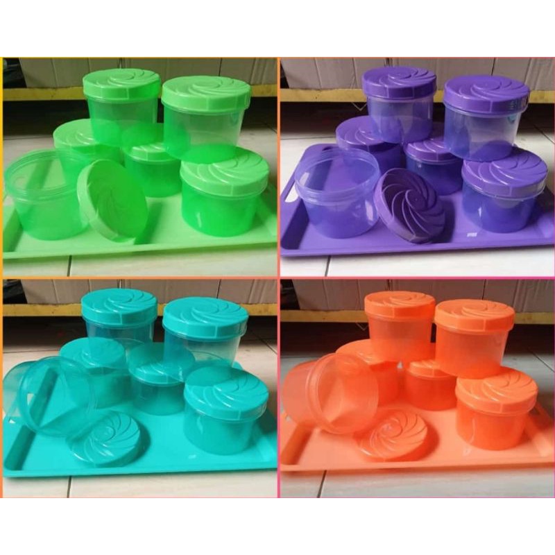 Toples Nampan Set 7in1 Tuscany Biggy Home Toples & nampan Set