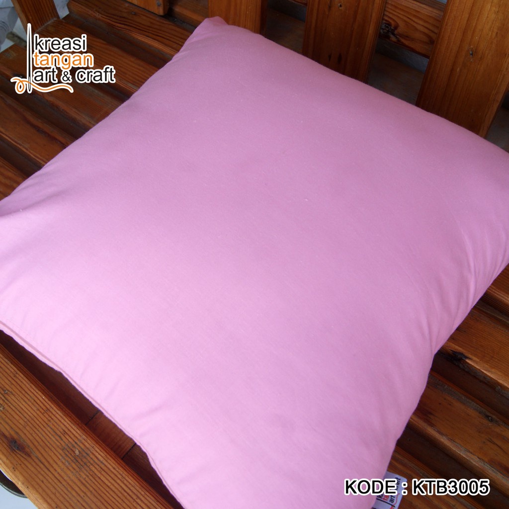 SARUNG BANTAL SOFA POLOS 30x50, 40x40, 45x45, 50x50, 60x60, 70x70 Pink Light KTB3005