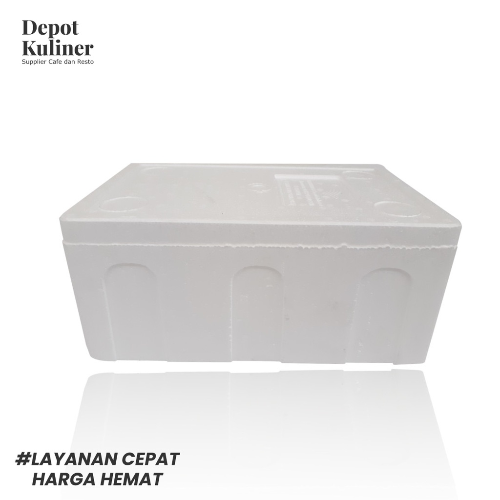 Styrofoam untuk Frozenfood ukuran Sedang / Styrofoam Kecil (40x20x18 cm) (Kotak Buah)