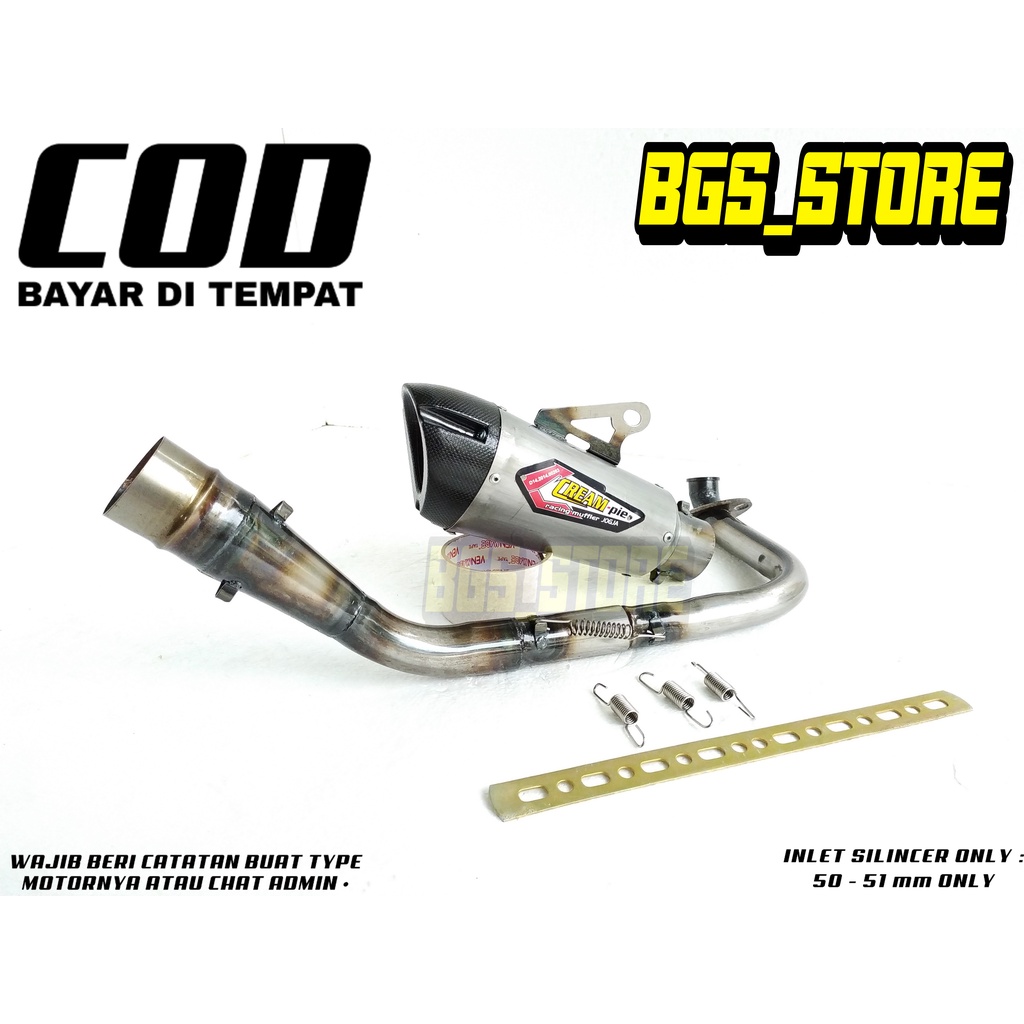 Knalpot racing creampie buat Beat Karbu/ Beat Fi/ Beat Fi New/ Scoopy Karbu/ Scoopy Fi/ Scoopy Fi Ne