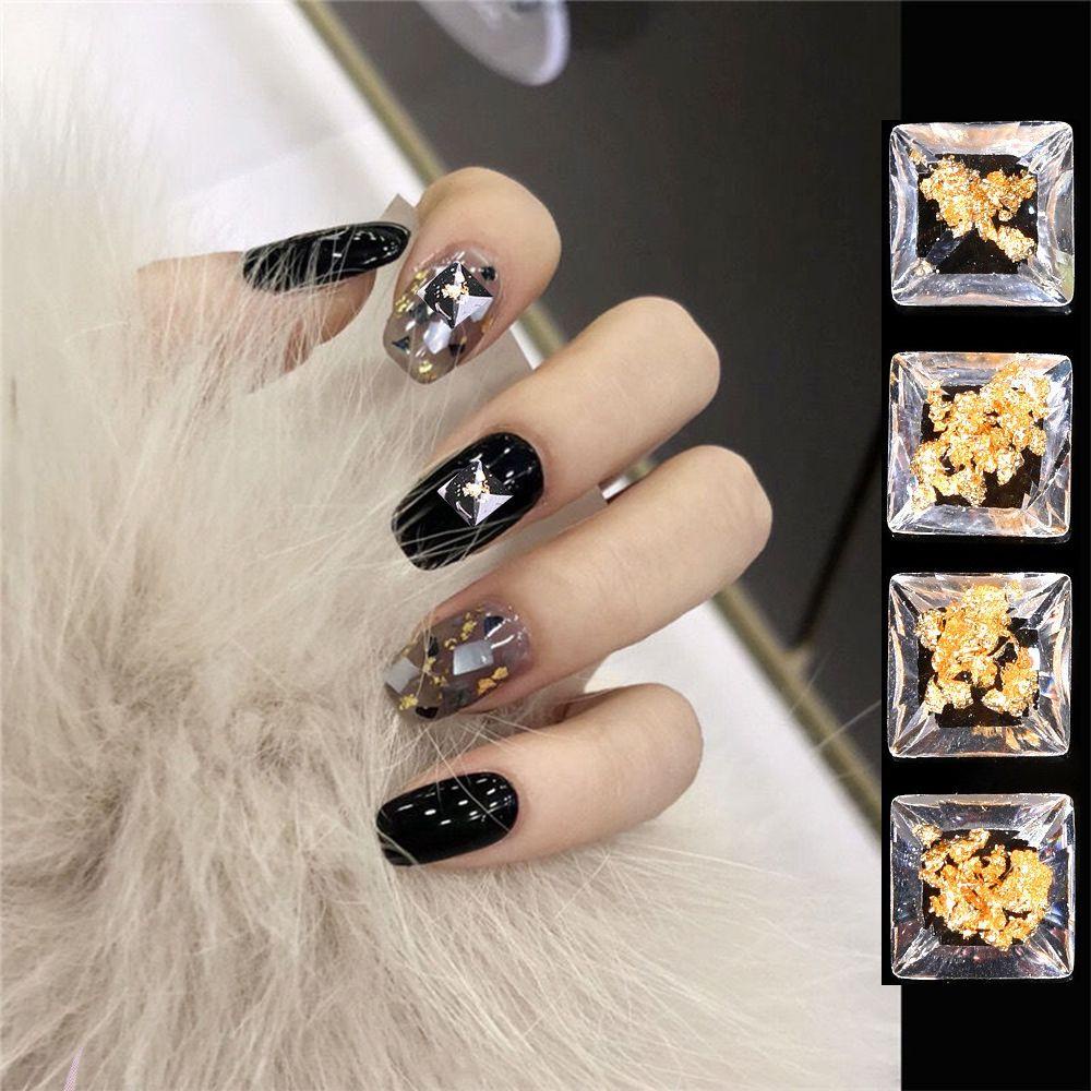 AUGUSTINA Augustina Dekorasi Nail Art Transparan Persegi Es DIY Bahan Nail Beauty Salon Kuku Manicure Tools Hiasan Kuku