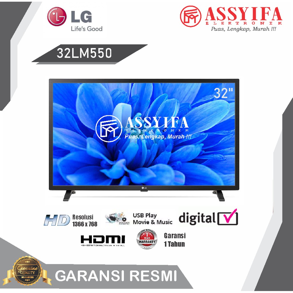 LED LG 32 INCH DIGITAL TV 32LM550BP NEW GARANSI RESMI 100% ORIGINAL LAYAR IPS (GAMBAR TAJAM)