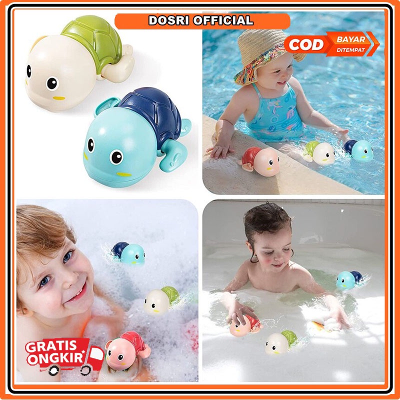 [BISA COD+Lucu] Mainan Bayi Mainan Mandi Bayi Bentuk Penyu Berenang Mainan Baby Toys Penyu Water Air