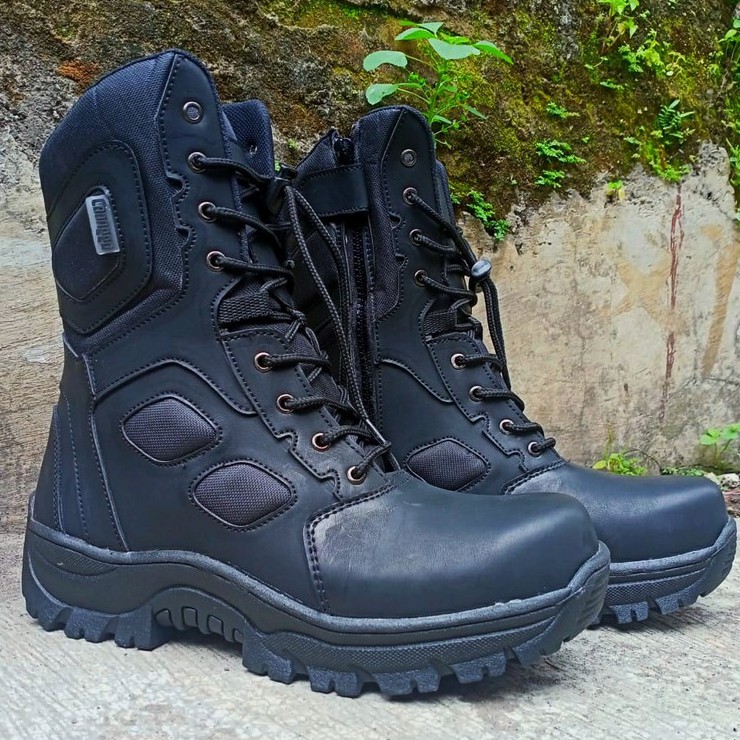 Sepatu Safety ujung plat besi Terbaru Boots Tactical Caanggo Militery