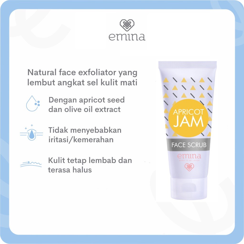 ⭐️ Beauty Expert ⭐️ Emina Apricot Jam Face Scrub | Exfoliating Scrub | Scrub Eksfoliasi